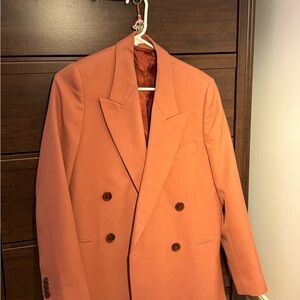 Acne Studios Blazer in Rich Coral/Terracotta
